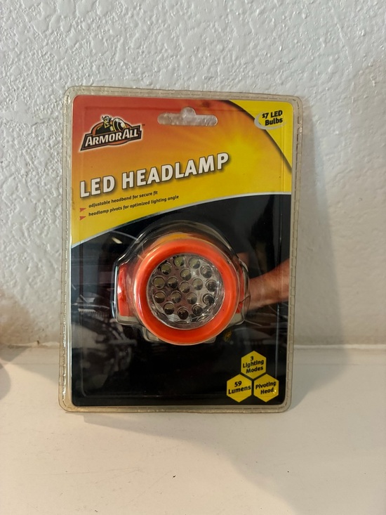 Armorall Other - Armor All LED Headlamp - Orange and Black NEW